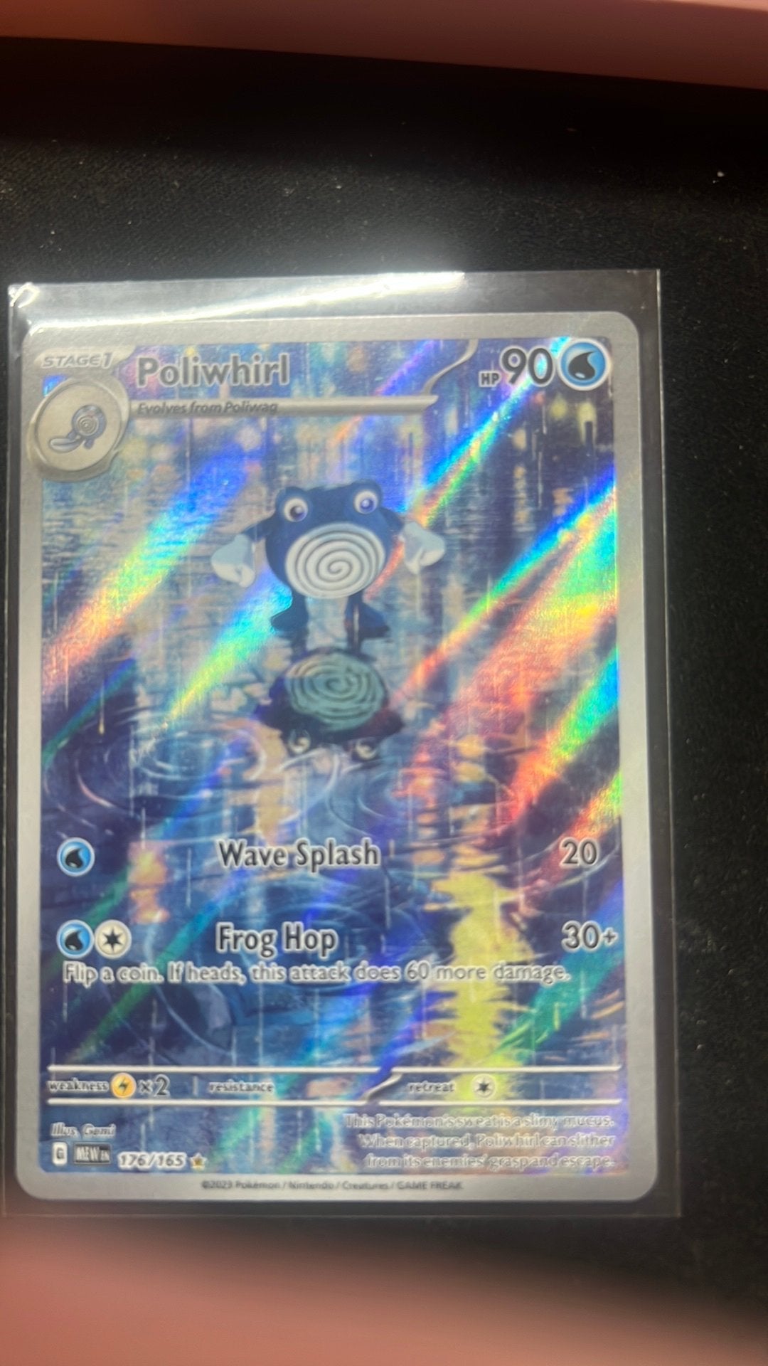 Pokémon Poliwhirl (MEW 176), Hobby en Vrije tijd, Ophalen of Verzenden, Nieuw, Losse kaart
