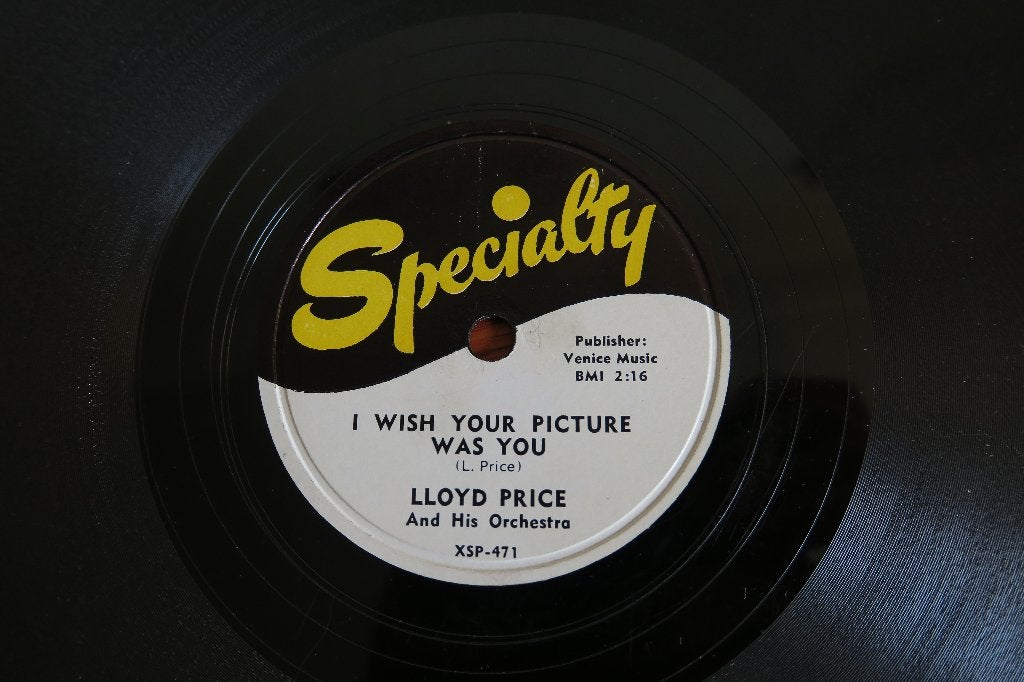 Lloyd Price I Wish Your Picture Was You 78rpm 78 toeren 1953, Gebruikt, 10 inch, Ophalen of Verzenden, R&B