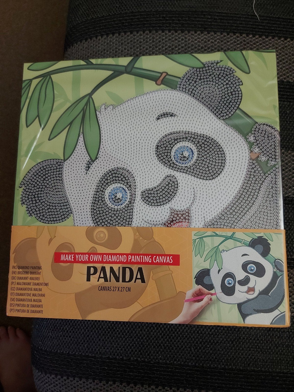 Diamond painting canvas panda nieuw, Ophalen of Verzenden, Nieuw, Overige typen