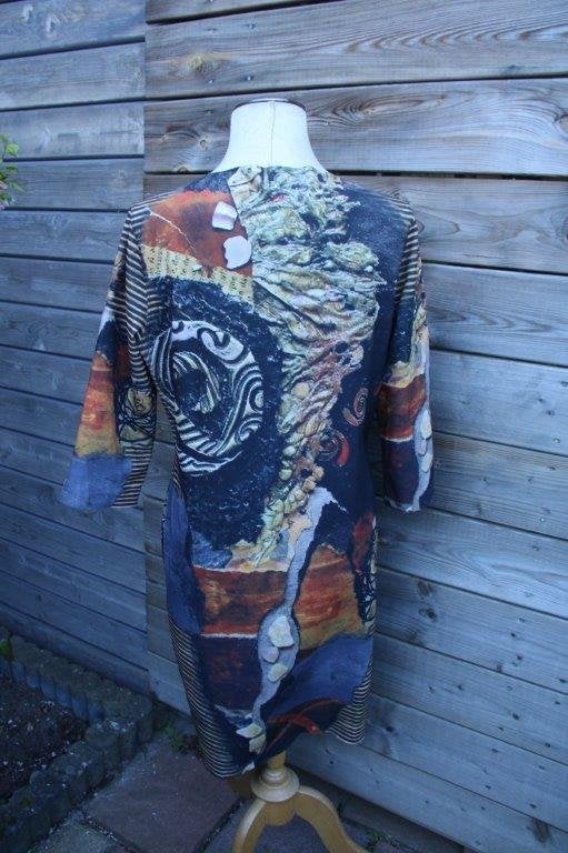 Jurk gekleurd Lizzy & Coco 2 zijdig mt Xl Vaste prijs, Kleding | Dames, Jurken, Overige kleuren, Maat 46/48 (XL) of groter, Ophalen of Verzenden