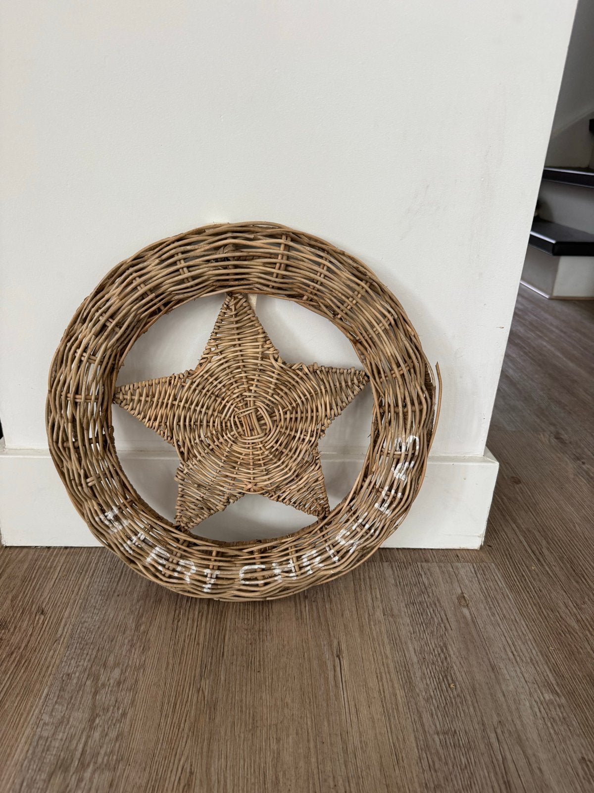 Riviera Maison Krans Ster - Rotan, Ophalen of Verzenden, Gebruikt, Krans, Rotan