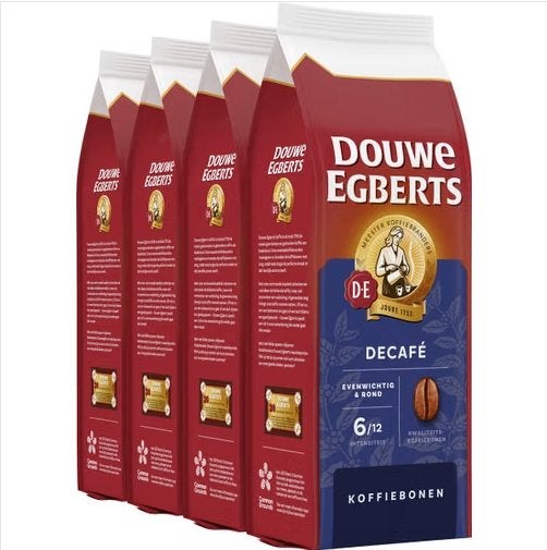 24 x Douwe Egberts decaf koffiebonen 500 gram, Diversen, Ophalen of Verzenden