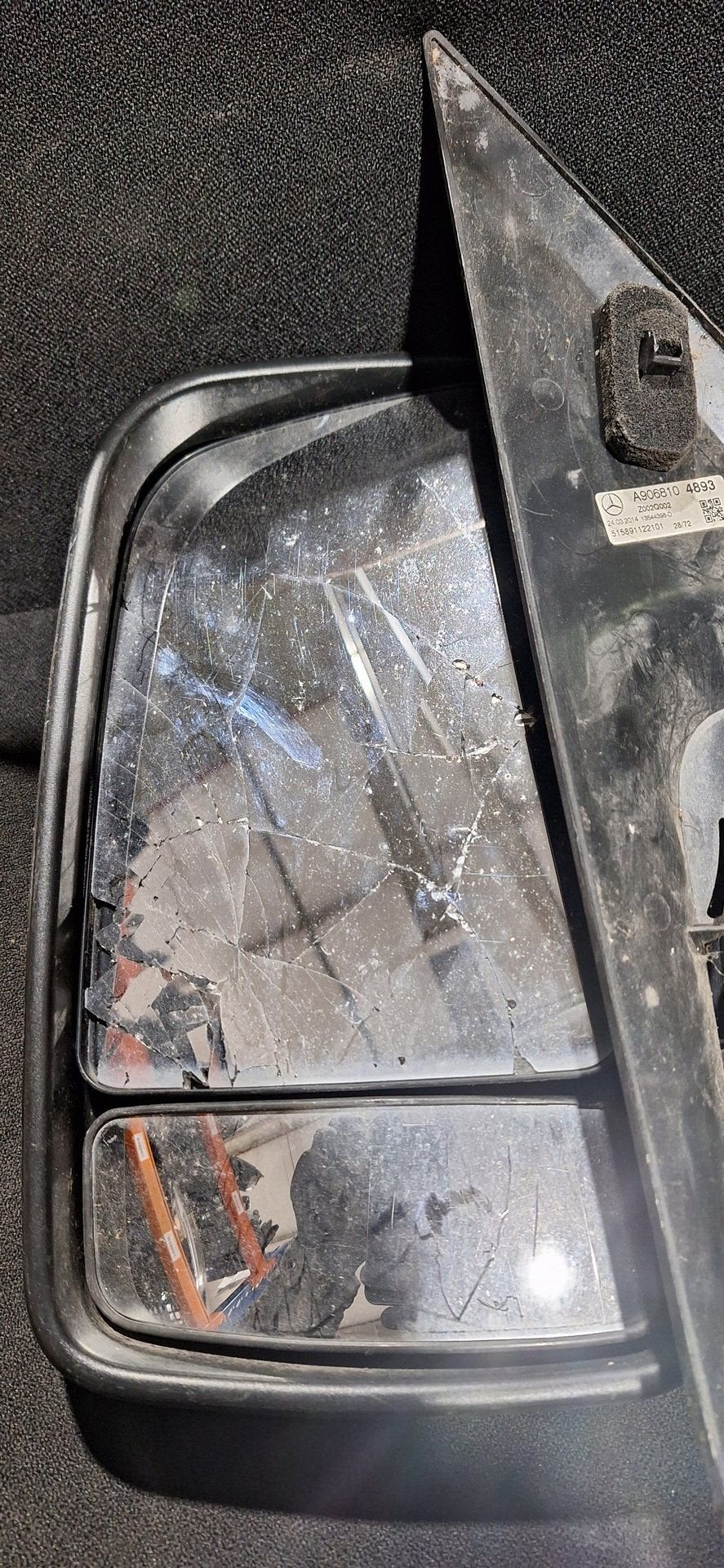 Mercedes Sprinter W906 rechter buitenspiegel met dodehoek (b, Auto diversen, Auto-accessoires, Gebruikt, Ophalen of Verzenden