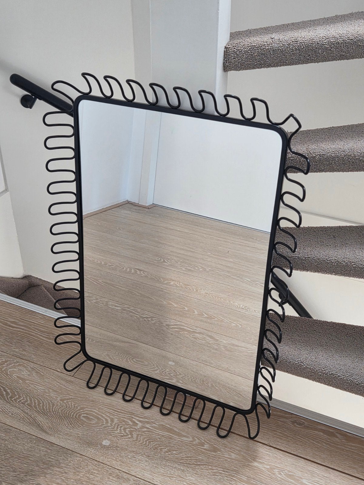 Ikea spiegel type Mandal, Huis en Inrichting, Ophalen, Gebruikt, Minder dan 100 cm, Rechthoekig