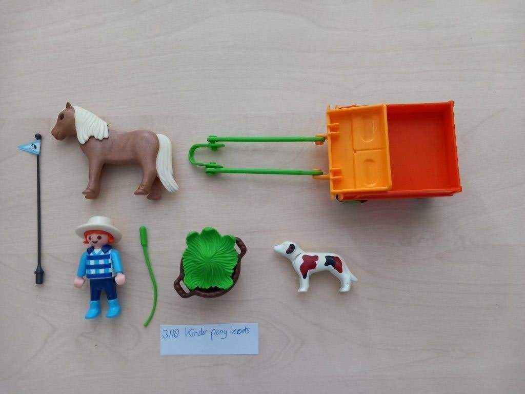 playmobil - Kinder pony koets - 3118, Complete set, Voertuig, Ophalen of Verzenden, Zo goed als nieuw