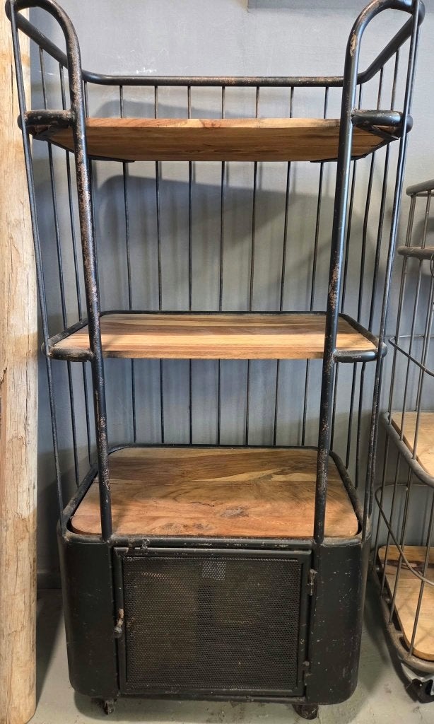 Vintage metalen trolly, Ophalen, Gebruikt
