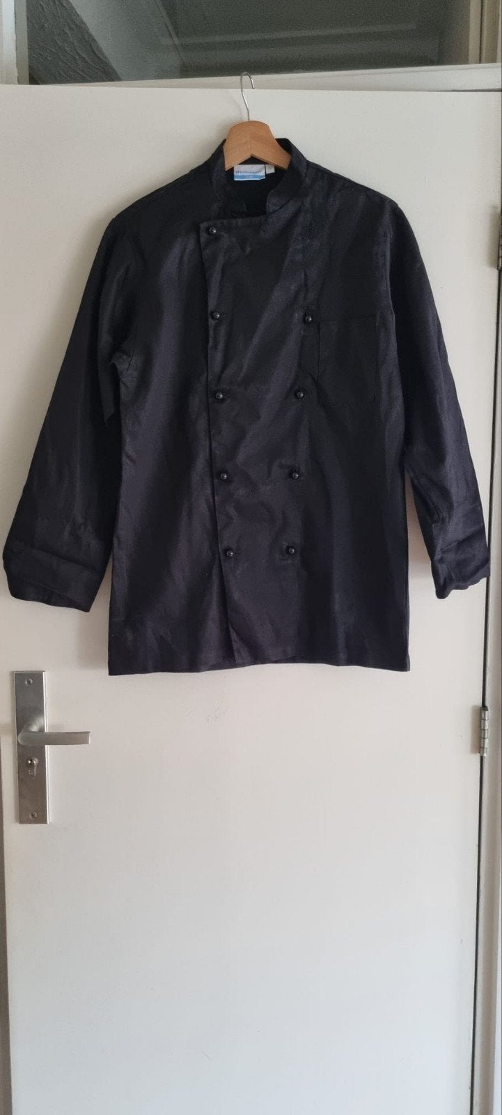 Zwarte koksbroek, koksjas en schort - complete set, Onbekend, Maat 48/50 (M), Zwart, Nieuw