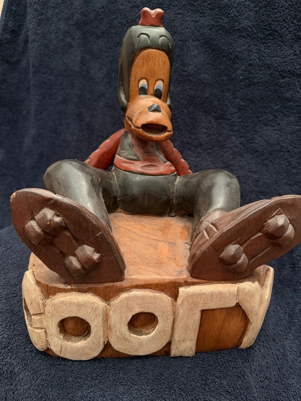 Houten Goofy beeld - Een echte klassieker, Ophalen of Verzenden, Gebruikt, Fantasy