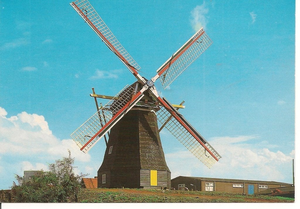 Ansichtkaart Molen Nooitgedacht Arnemuiden Zeeland, Ophalen of Verzenden, 1980 tot heden, Ongelopen, Zeeland