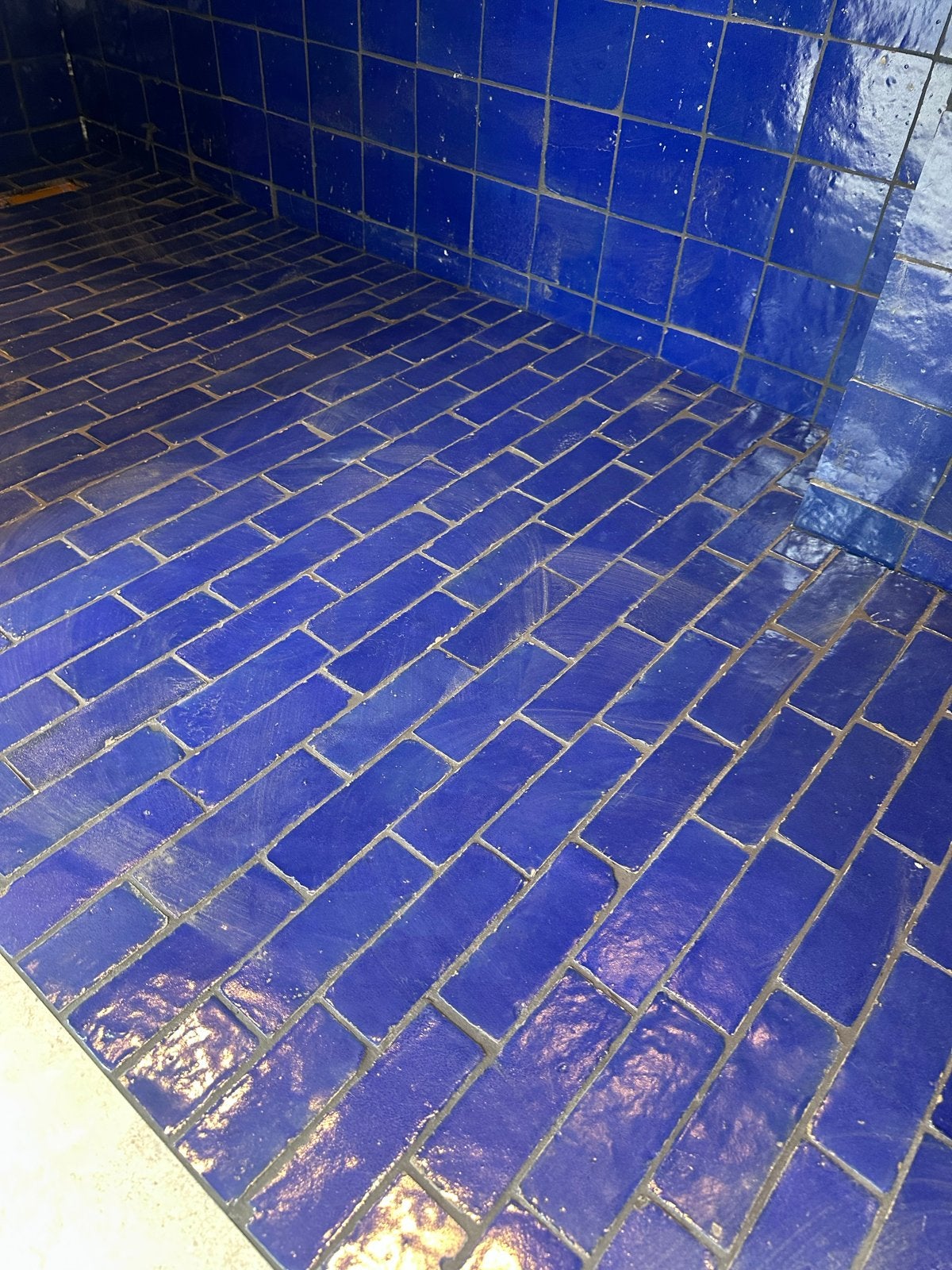 Bejmat Marokkaanse tegels - Blauw (14x4.5x2cm) - 3 dozen, Doe-het-zelf en Verbouw, Tegels, Ophalen, Keramiek, Nieuw, Minder dan 20 cm