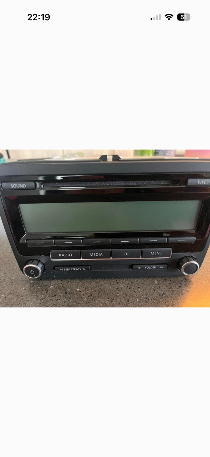 VW Radio RCD 310 - VW-1K0 035 186 AA, Ophalen of Verzenden, Zo goed als nieuw