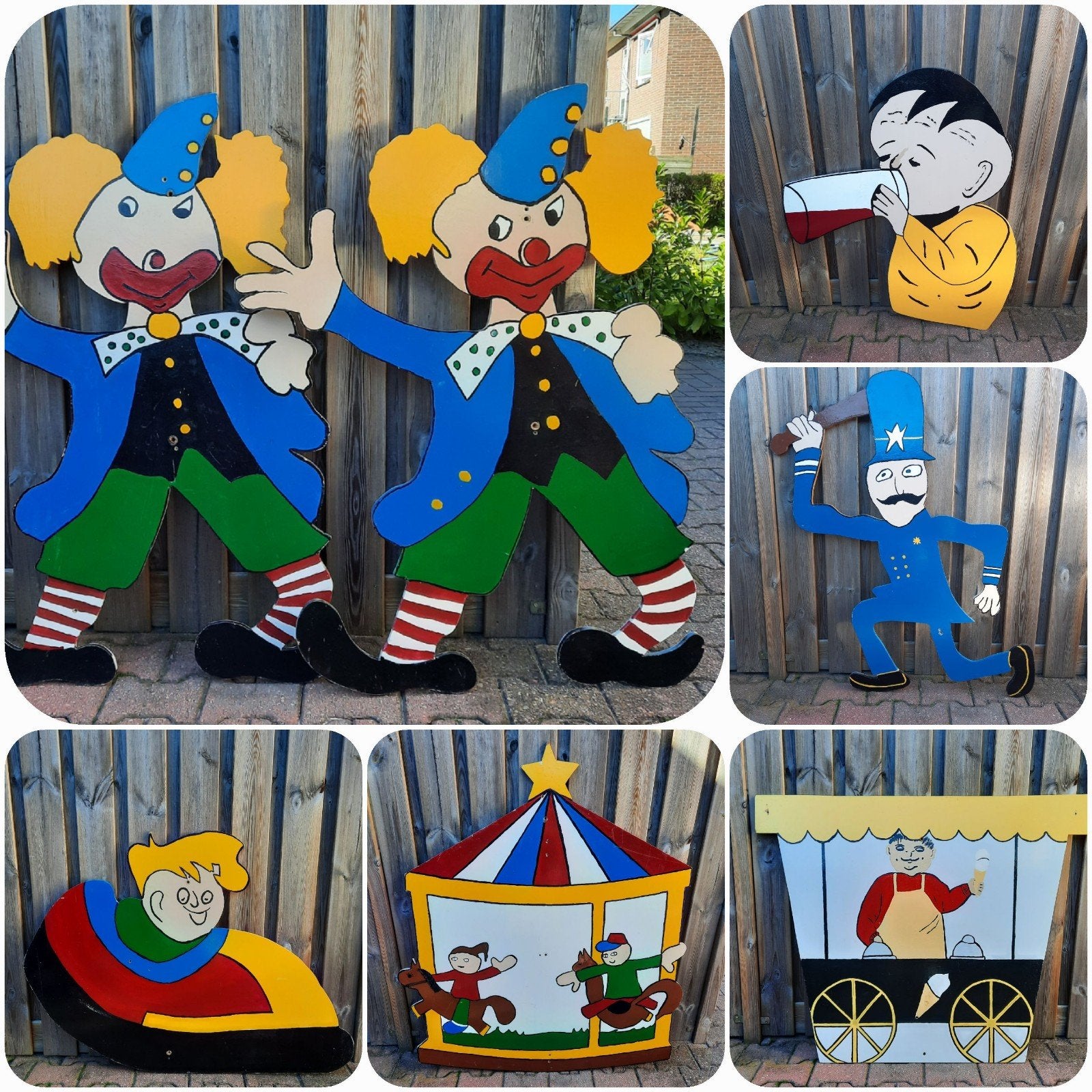 Te huur vrolijke straatversiering met thema kermis., Ophalen, Overige