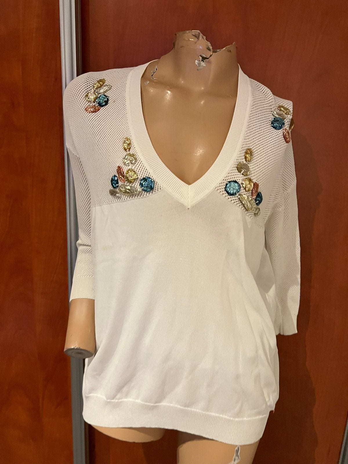 LIU JO truitje met strass maat s origineel zgan, G, Liu Jo, Wit, T