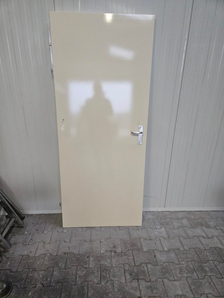 3x Massieve binnendeur stalenframe, Ophalen, Gebruikt, 80 tot 100 cm, Binnendeur