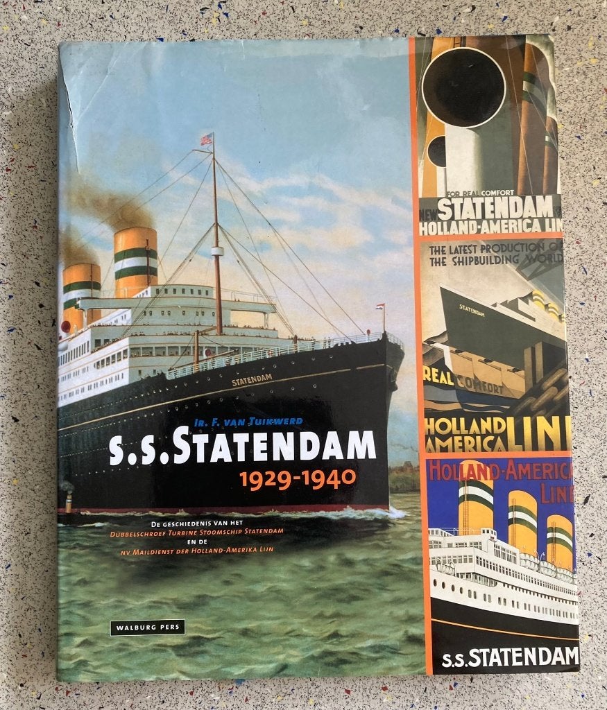 S.S. Statendam 1929-1940 - Holland America Lijn, Verzenden, Zo goed als nieuw, Motorboot, Boek of Tijdschrift