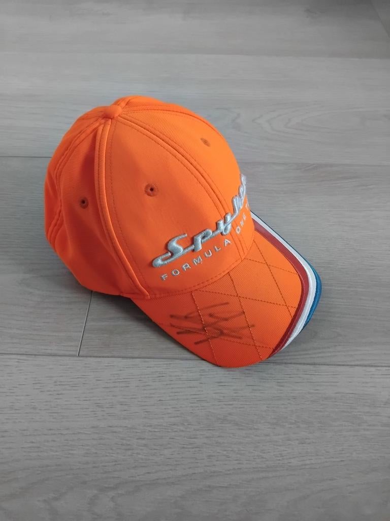 Unieke Spyker F1 cap gesigneerd door Christijan Albers, Kleding | Heren, Hoeden en Petten, Spyker F1, One size fits all, Ophalen of Verzenden
