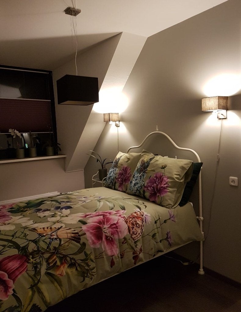IJzeren BED, van oude roestbak tot prachtig PRINSESSENBED., Huis en Inrichting, Ophalen, Gebruikt, Wit, Twijfelaar