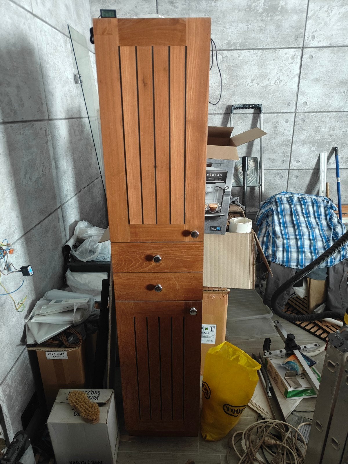 Hoge badkamerkast, Ophalen, (Half)hoge kast, Minder dan 50 cm, Zo goed als nieuw