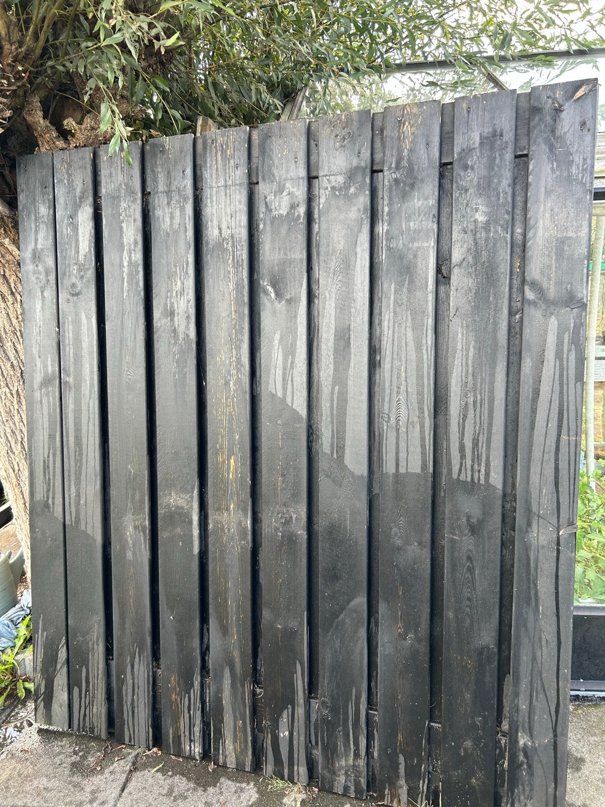 Houten tuinschermen / schuttingen, Tuin en Terras, Ophalen, Gebruikt, 100 tot 150 cm, 150 tot 200 cm