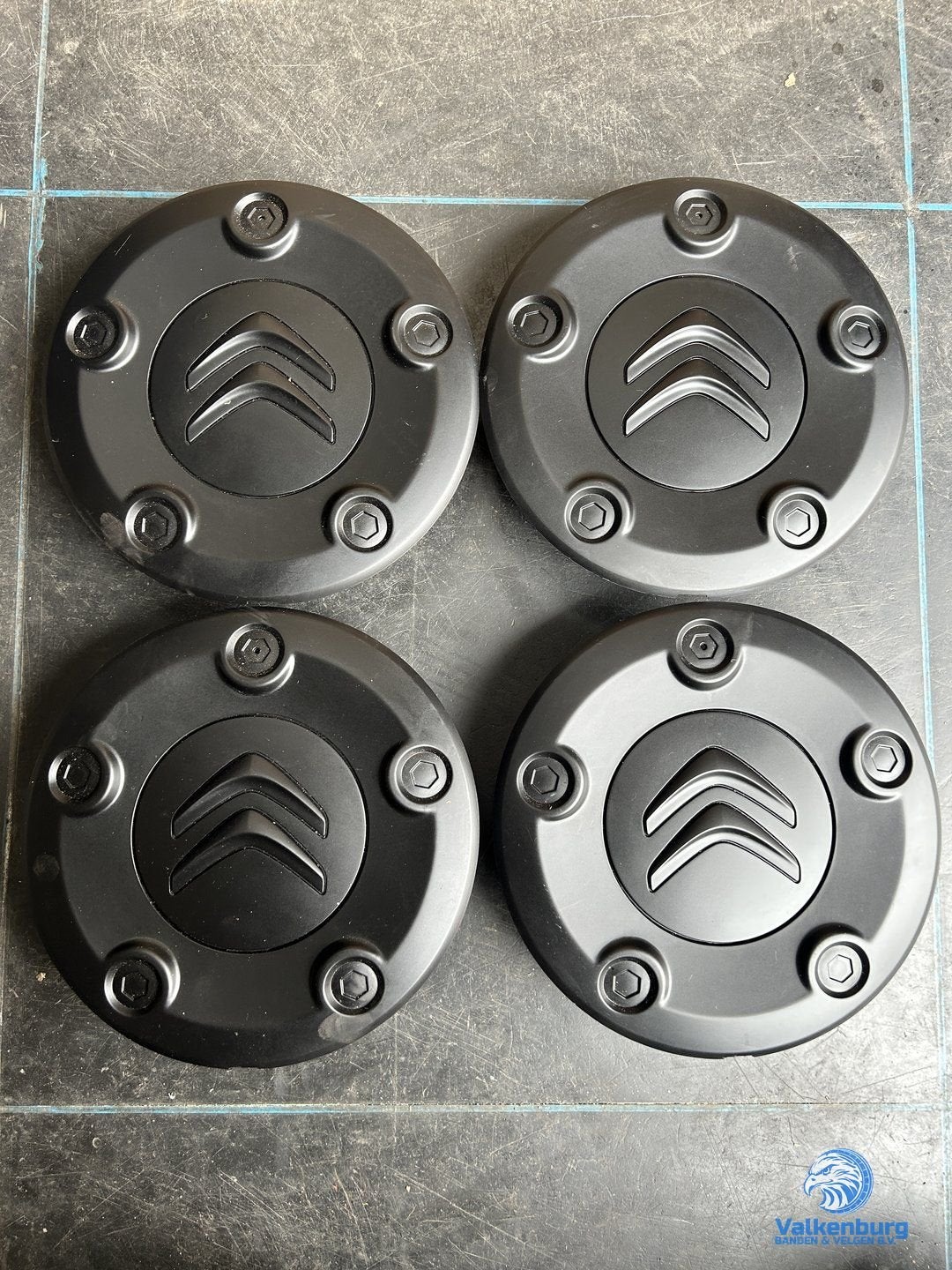 ORIGINELE Citroen Jumpy naafkap naafdop set zwart, Auto diversen, Wieldoppen, Gebruikt, -, Verzenden, -