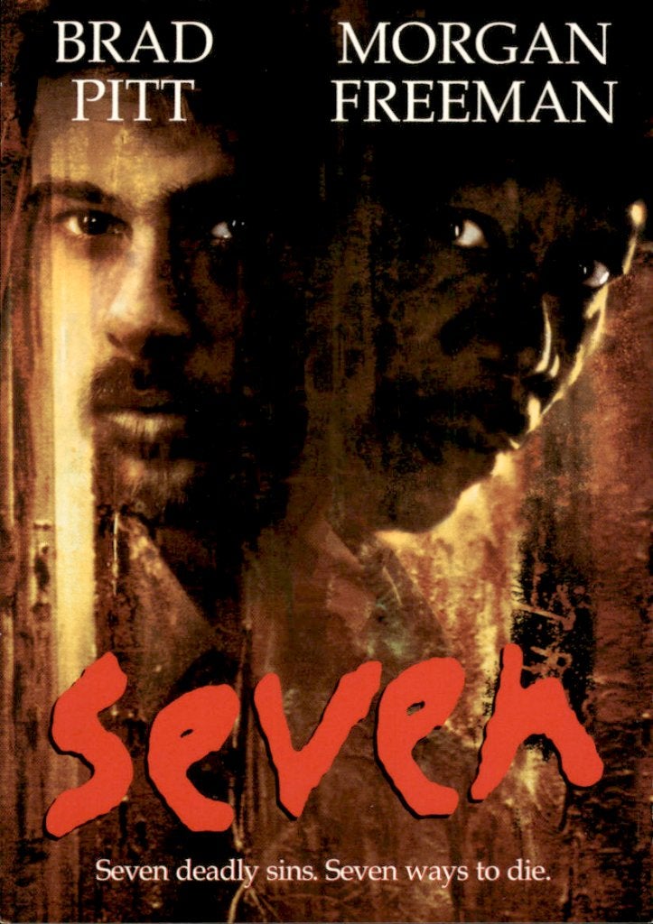 filmkaart, Seven met Brad Pitt, Morgan Freeman, Ophalen of Verzenden, 1980 tot heden, Ongelopen, Cultuur en Media
