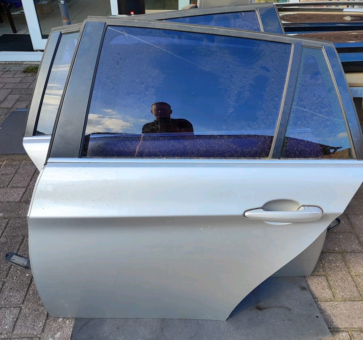 3x Deur portier BMW E90 E91 lv la ra 354 titansilber, Ophalen, Deur, B, W