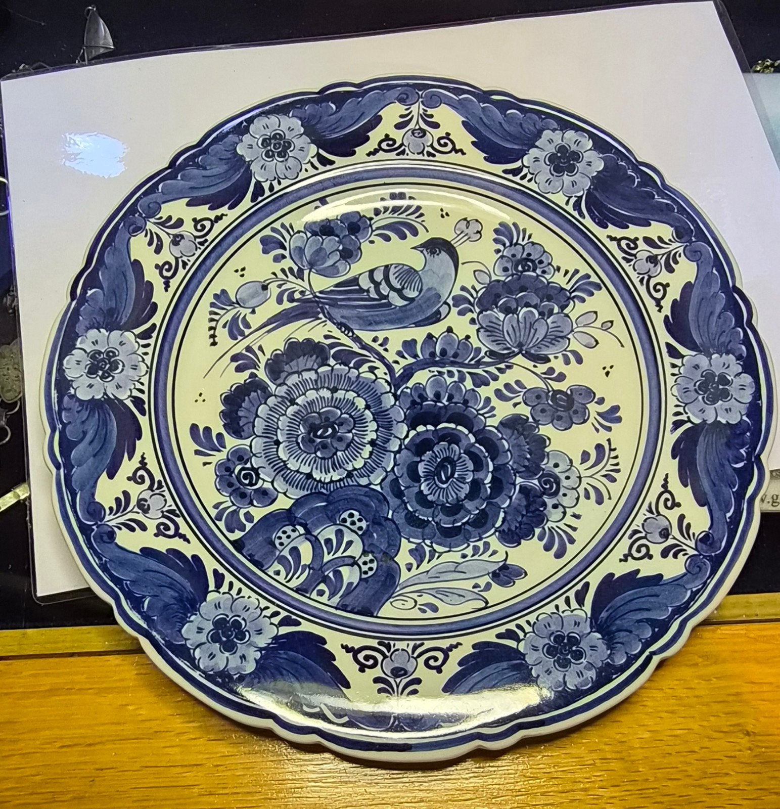 delfts blauw bord No 1305, Ophalen of Verzenden