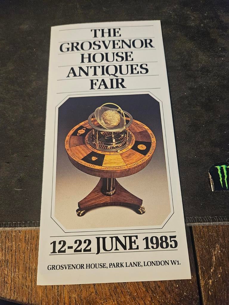Grosvenor House Antiques Fair Folder 1985, Ophalen of Verzenden, Gelezen, Folder