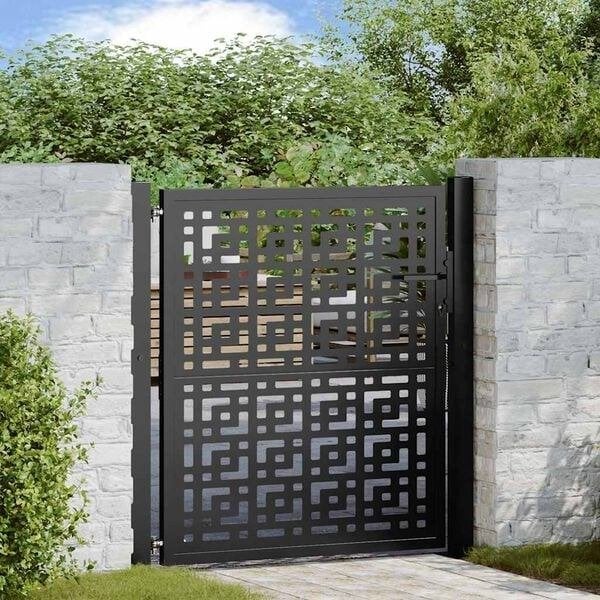 IJzeren tuinpoort tuinhek poort zwart 100x100 GRATIS BEZORG, Verzenden, 100 tot 150 cm, Nieuw, Nvt