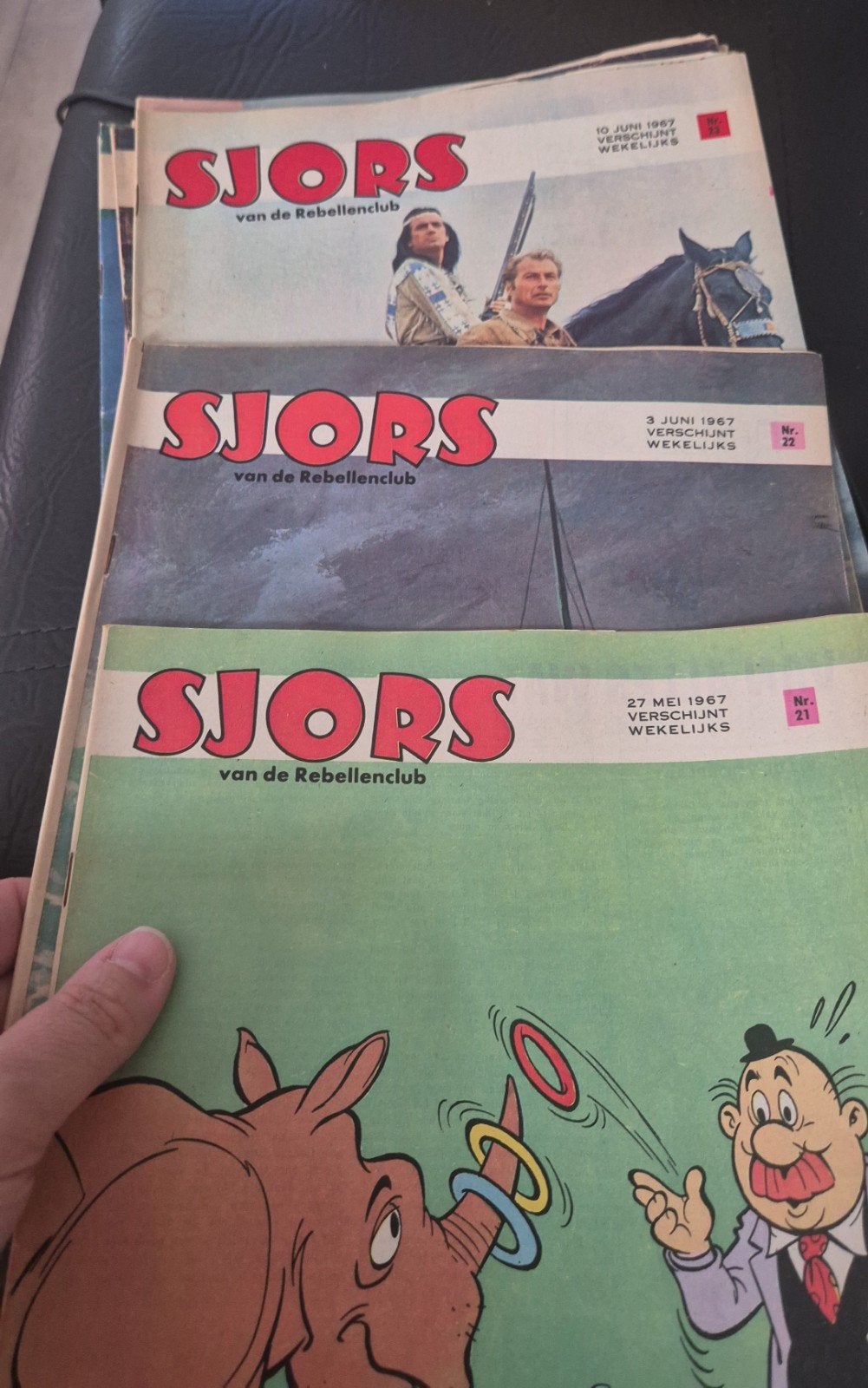 Sjors van de Rebellenclub - Bijna complete jaargang 1967, Boeken, Stripboeken, Meerdere stripboeken, Ophalen of Verzenden, Gelezen