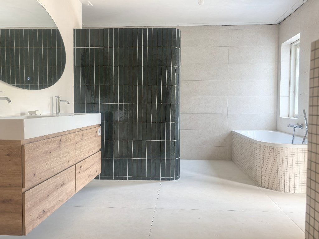 19 stuks 30x90 badkamertegels pasta bianca - blanco, Ophalen, 60 cm of meer, Nieuw, Minder dan 5 m²