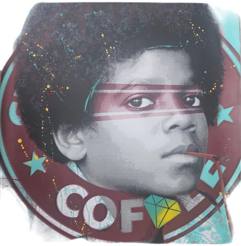 Michael jackson uniek airoh schilderij, Ophalen