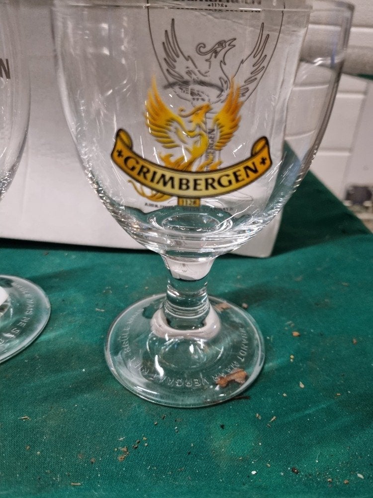 bier glazen grimbergen 250cl, Ophalen of Verzenden, 'T Olde Gre-j, Info@toldegrej.nl, Endepoelstraat 20f Didam