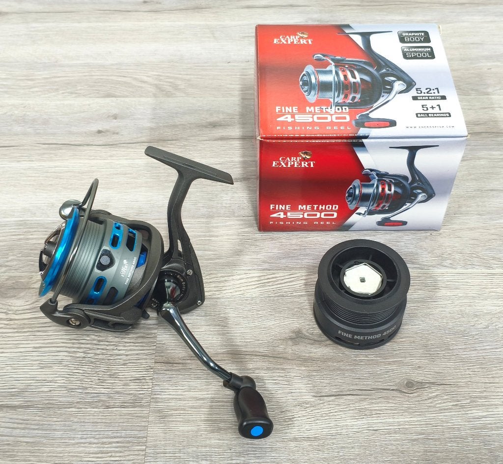 NIEUW Carp Expert Fine Method 4500 Feeder Molen 6-Lagers, Ophalen of Verzenden, Nieuw, Molen