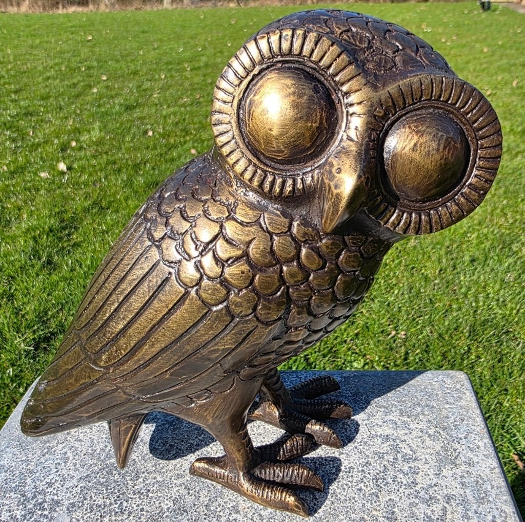 UIL MINERVA / BRONZEN BEELD / UIL, Dierenbeeld, Nieuw, Info@huisentuindecoratiemarie.nl, Huis en tuin decoratie marie