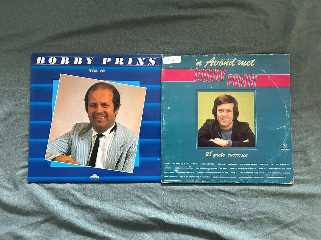 2 LP's Bobby Prins (ook per stuk te koop), Cd's en Dvd's, LP, Gebruikt, Ophalen of Verzenden, Levenslied of Smartlap