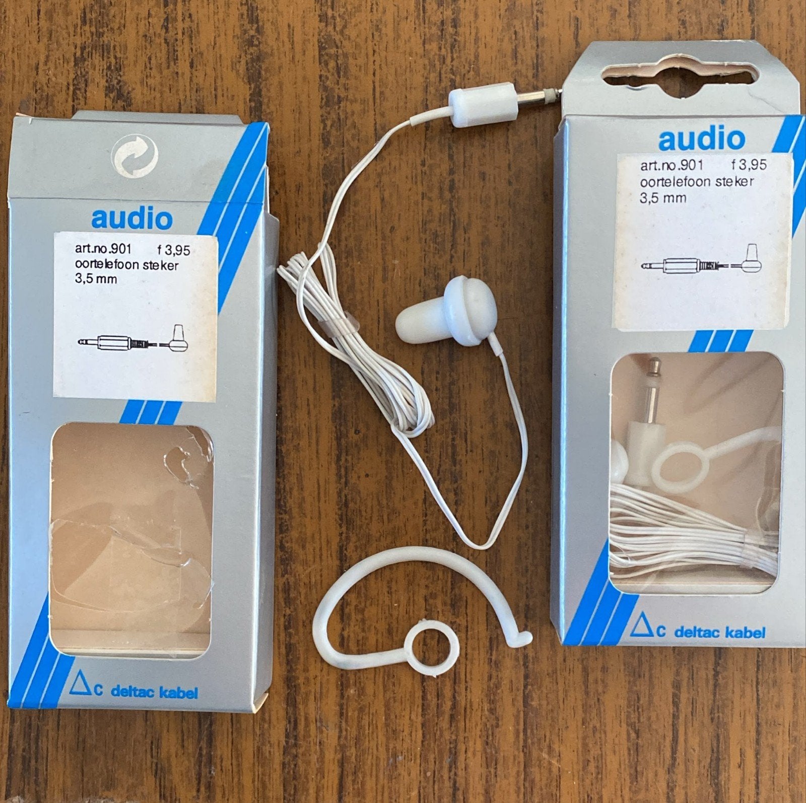 Vintage Audio Oortelefoon Steker 3.5mm - Deltac Kabel, Overige merken, In-ear, Nieuw, Ophalen of Verzenden