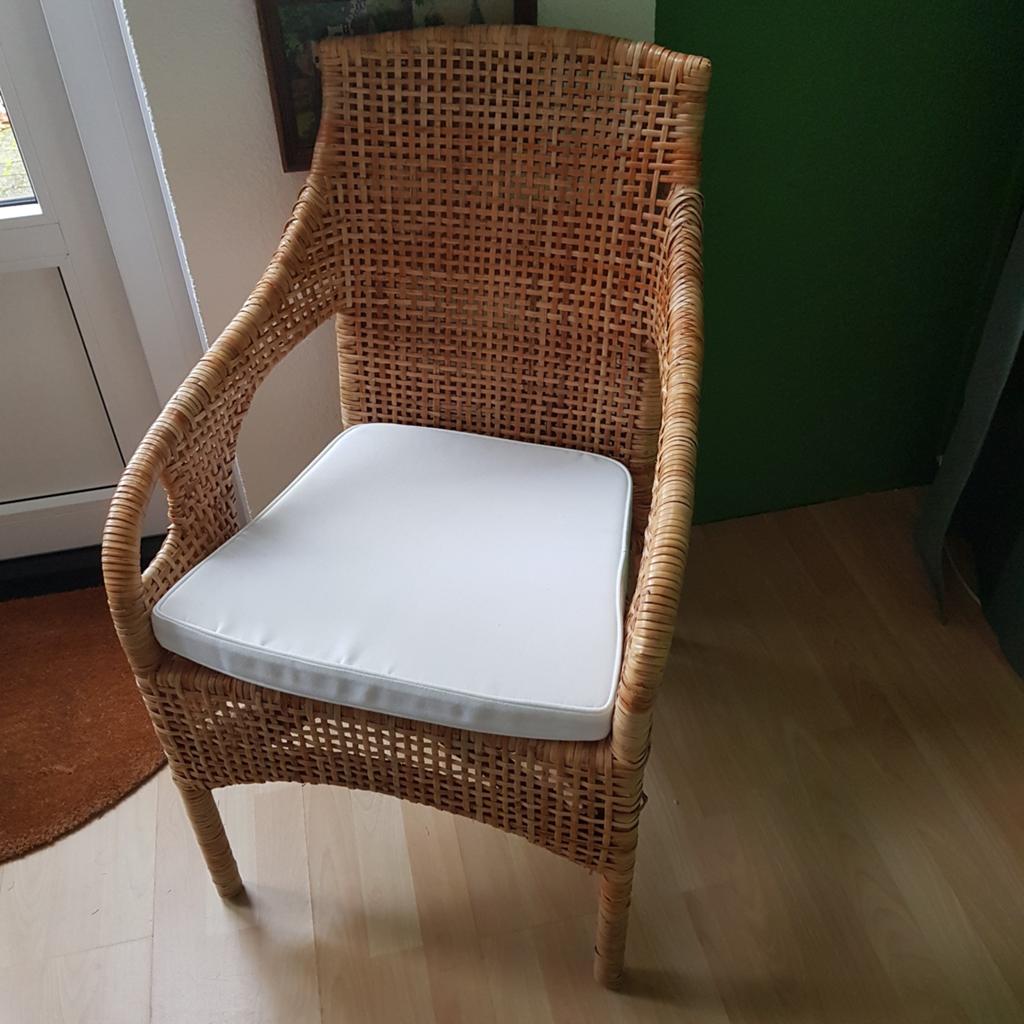 Rotan stoel Ikea, Huis en Inrichting, Stoelen, Bruin, Riet of Rotan, Ophalen of Verzenden, Zo goed als nieuw