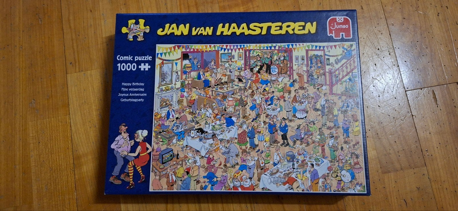Jan van Haasteren Comic Puzzel - Happy Birthday 1000 stukjes, Hobby en Vrije tijd, Denksport en Puzzels, Ophalen, Gebruikt