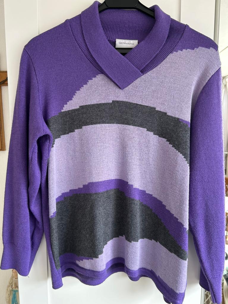 Te koop mooie dameskleding, Ophalen, Zo goed als nieuw, Maat 46/48 (XL) of groter, Paars