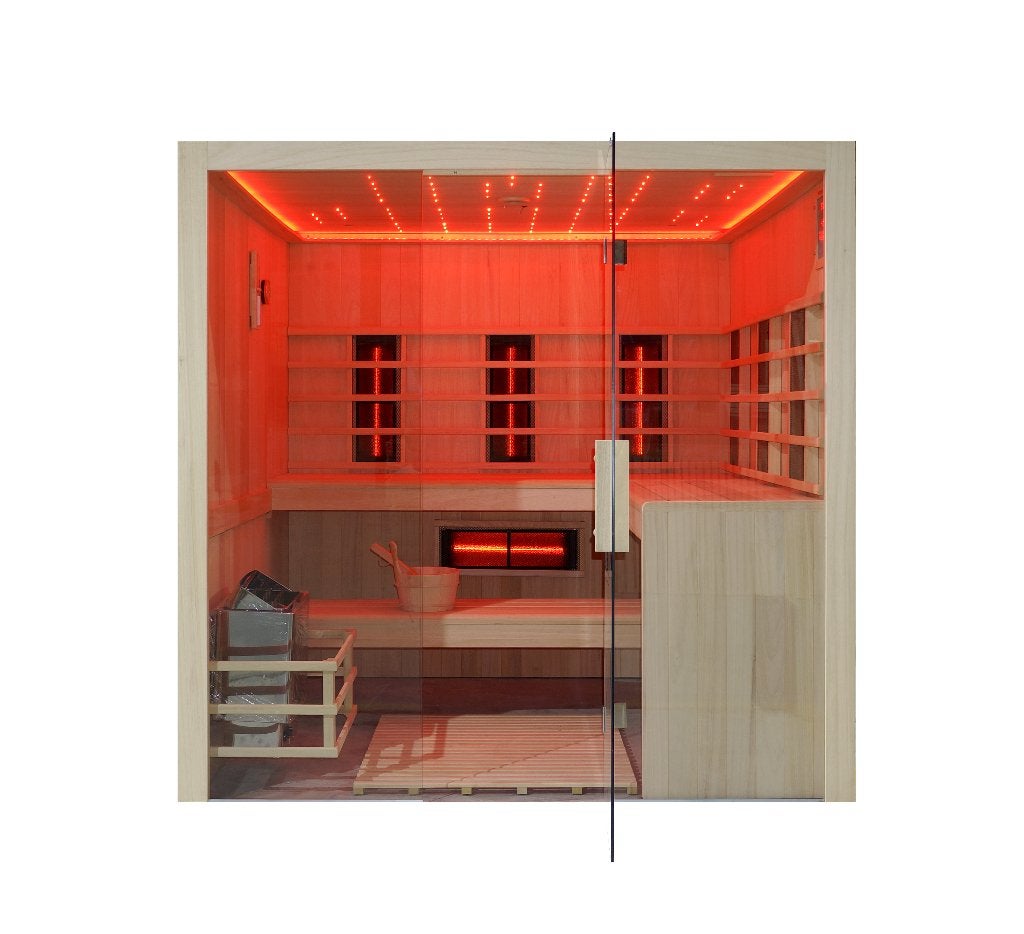 Interline ROYAL DELUXE SAUNA COMBI Showroommodel, Ophalen of Verzenden, Nieuw, Complete sauna