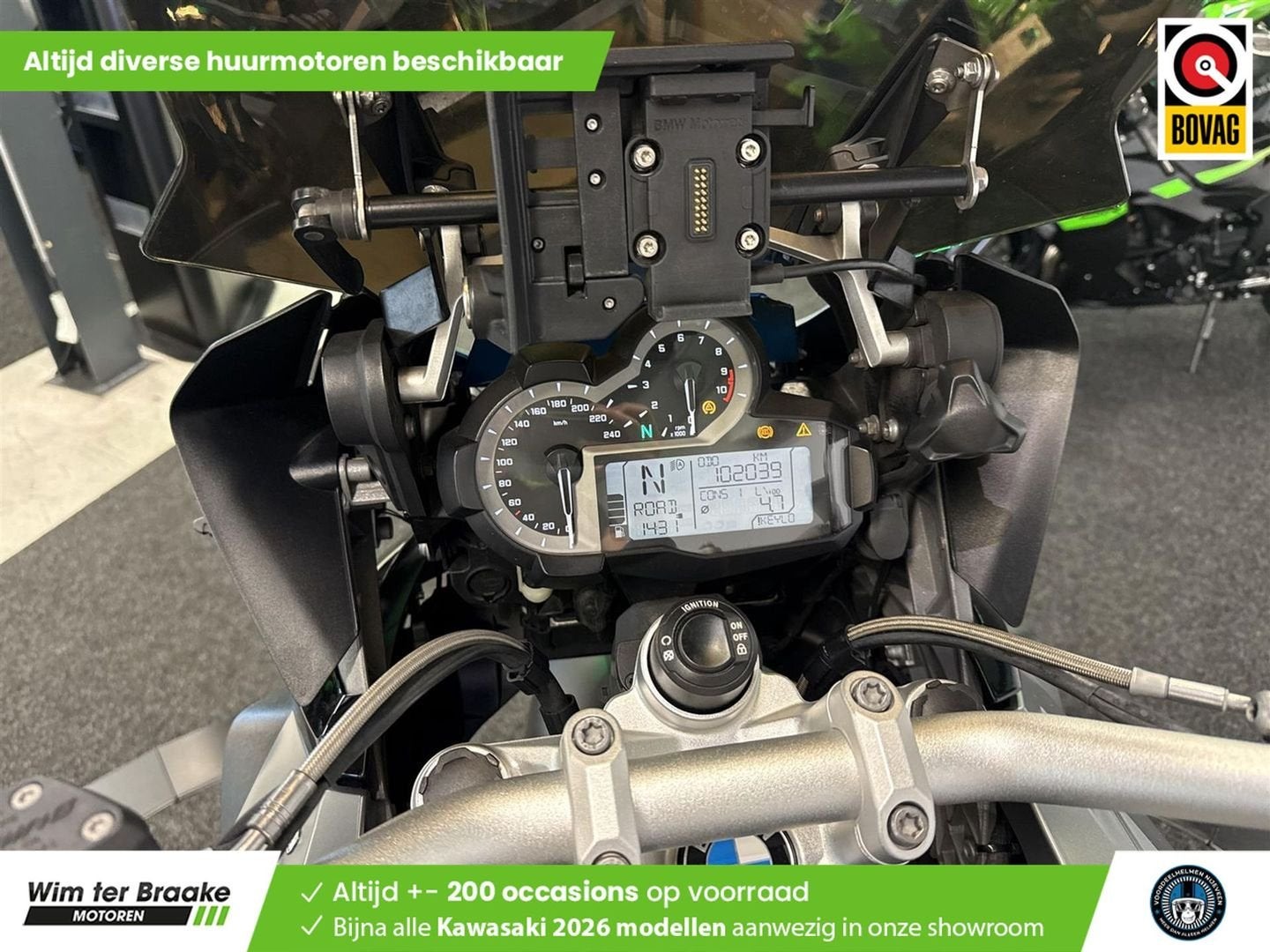 Bmw R 1200 GS ABS (bj 2015) 102,039 km, 2 cilinders, Motorrijbewijs A, Bedrijf, Meer dan 35 kW