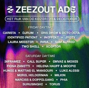 ️TICKETS TE KOOP – Zeezout ADE in Amsterdam op 24-10, Drie personen of meer