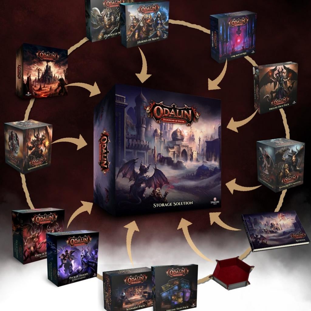 Odalin All-in: Dungeons of Doom & Uitbreidingen, Vijf spelers of meer, Ophalen of Verzenden, Nieuw, Dragori Games