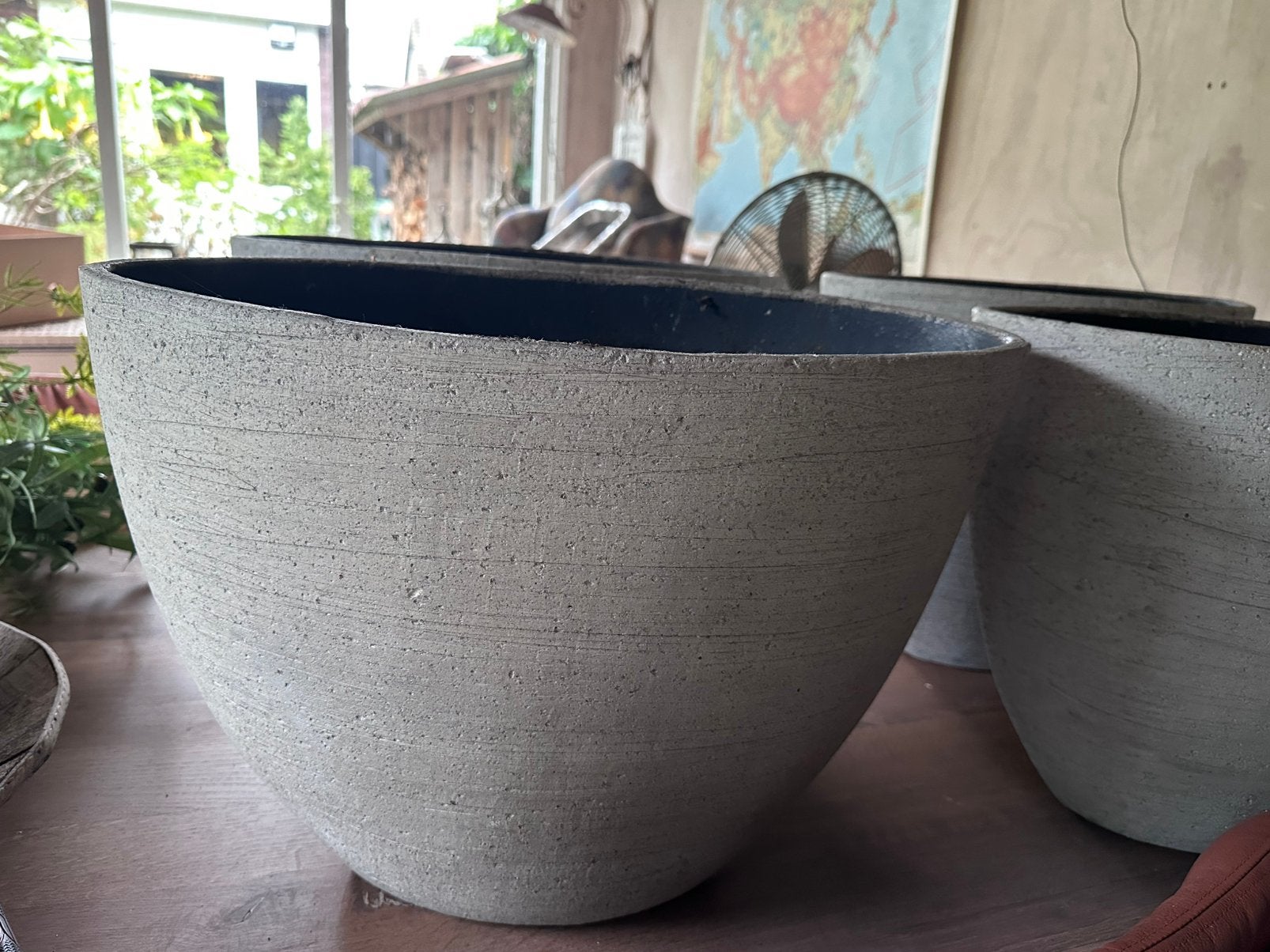 4 grote Mica Decorations plantenpotten, Tuin en Terras, Ophalen, Gebruikt, 40 cm of meer, Binnen