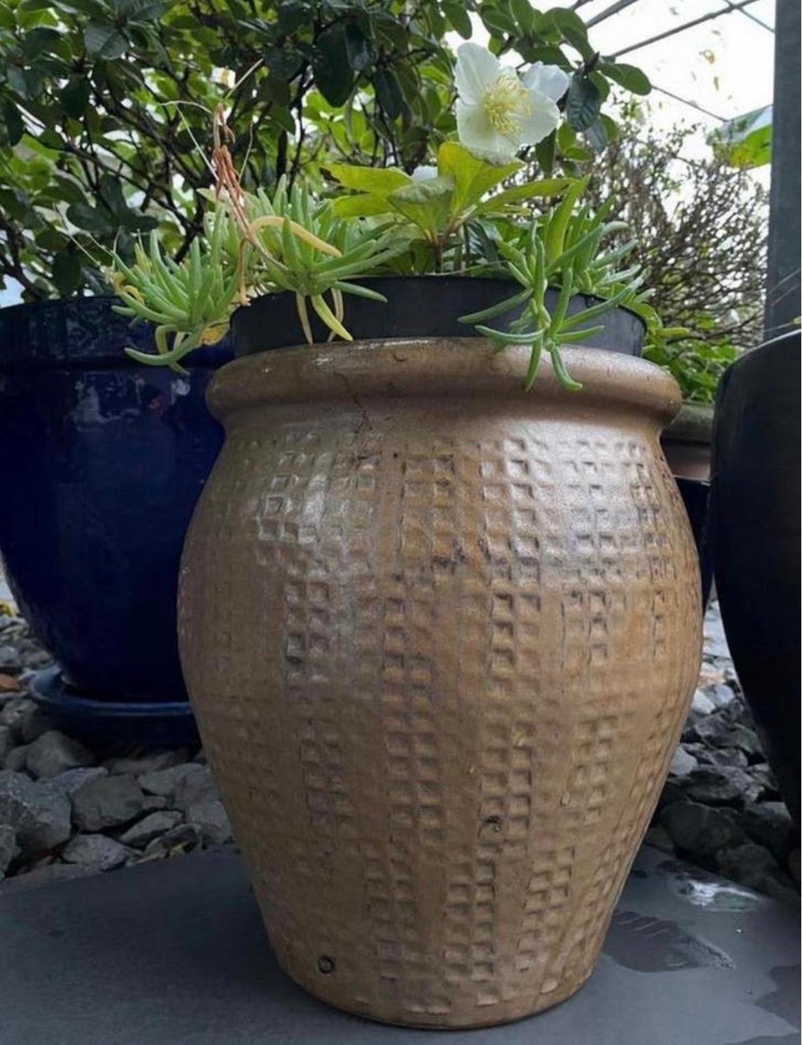 Vintage Terracotta Bloempotten Set Jaren '60 Stijl, Tuin en Terras, Bloempotten, Ophalen, Rond, Zo goed als nieuw, Balkon