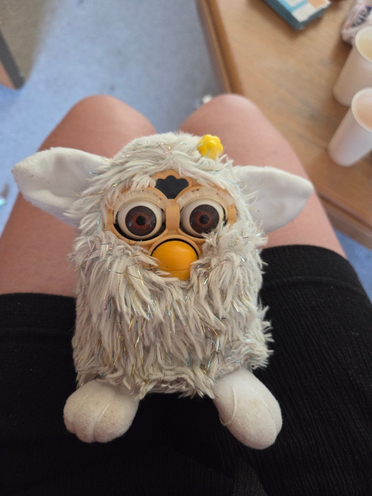 Vintage Furby (1998) - Grijs met glitter, Ophalen of Verzenden, Gebruikt, Jongen of Meisje