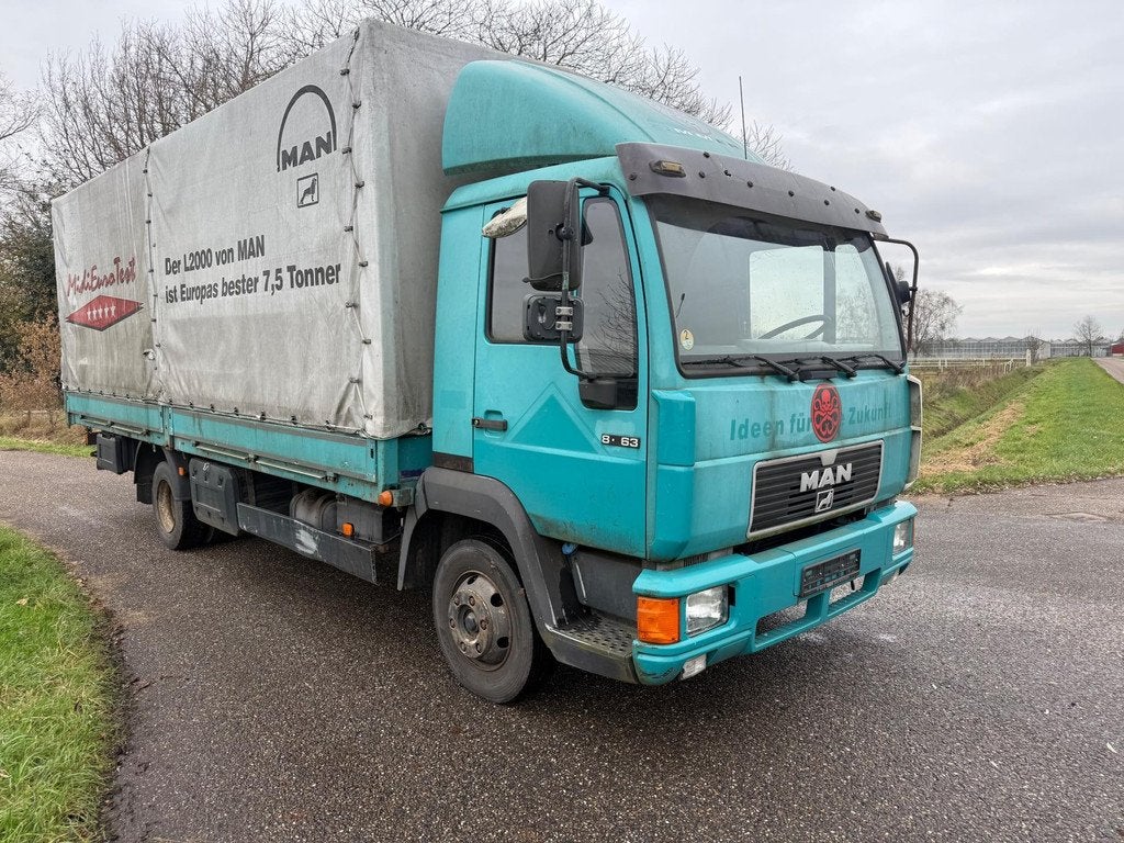 M.A.N. Vrachtwagen bakwagen, Achterwielaandrijving, MAN, 163 pk, Origineel Nederlands