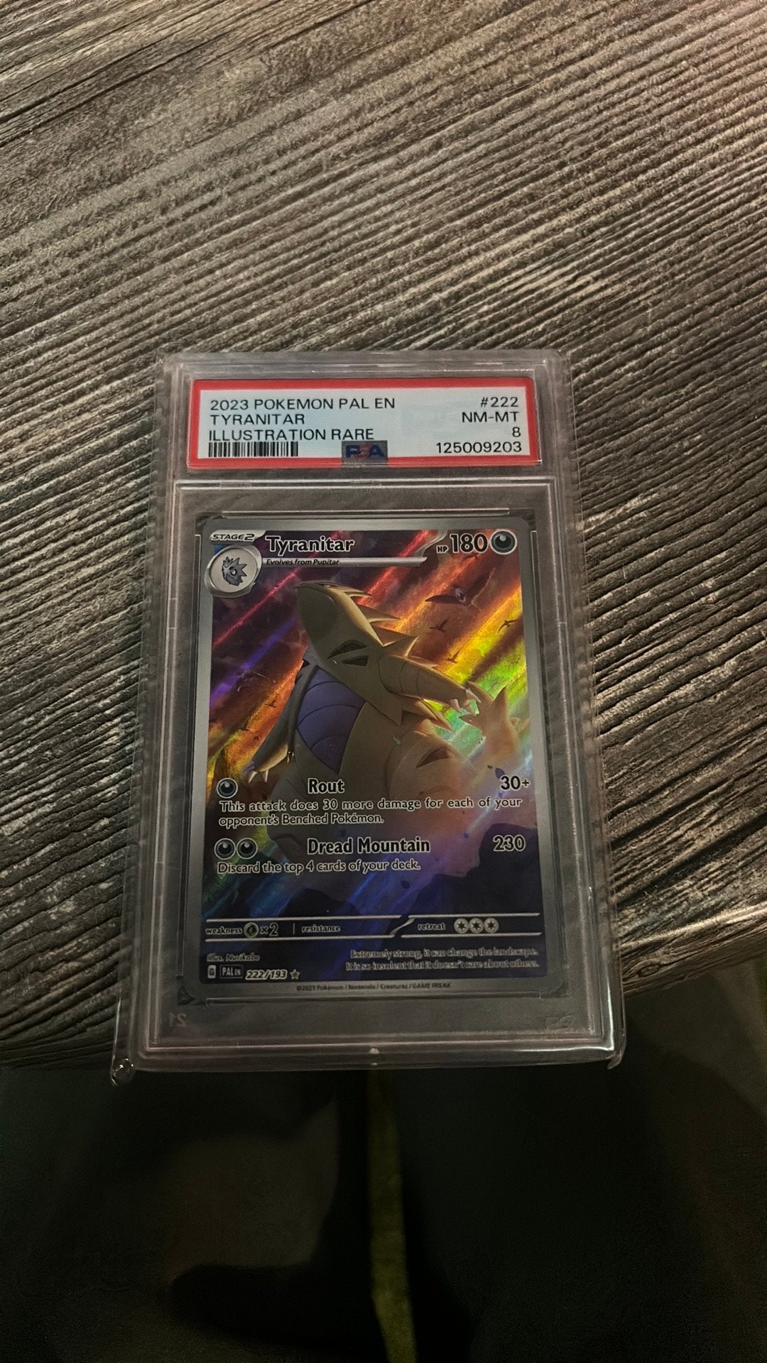 Tyranitar ps8 222/193, Ophalen, Zo goed als nieuw