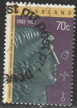 Nederland 1992 1529 Munt- en Peningkunde, Gest PTT Post, Postzegels en Munten, Ophalen of Verzenden, Na 1940, Gestempeld